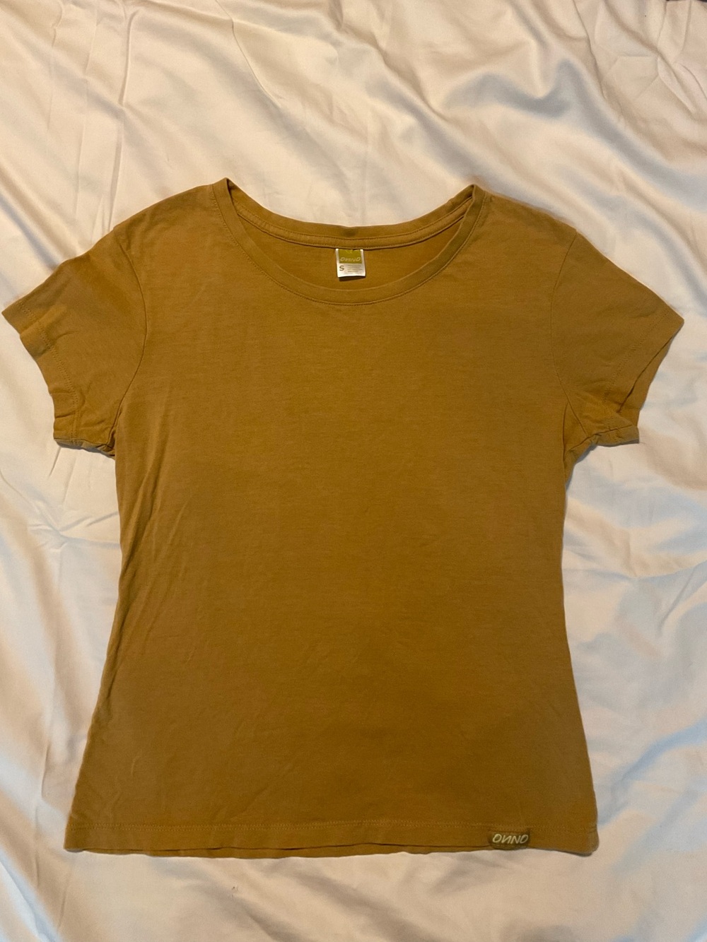 Women's ONNO Bamboo T-Shirt - Mustard, Size S